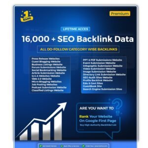 16K+ SEO Backlinks List: Rank on Google’s Top Page in 2024